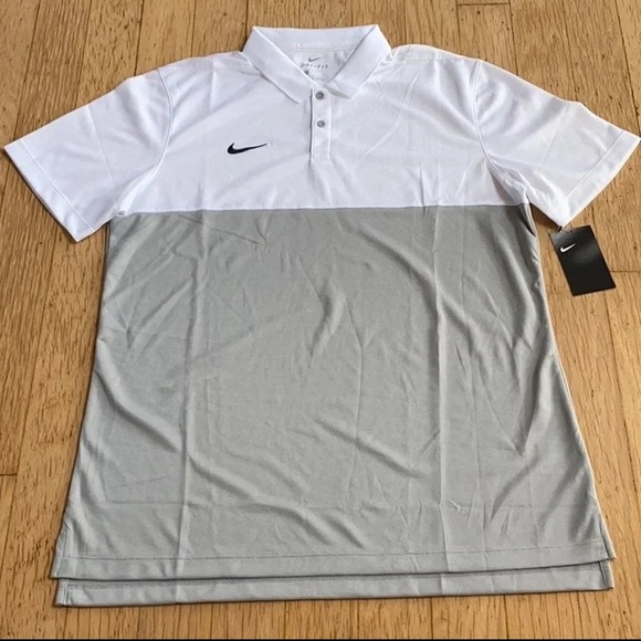 Men's Nike Dry SS Color Block Polo - Picture 2 of 7